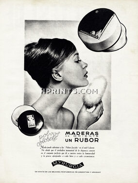 Myrurgia 1961 Un Rubor, Argentinian Advert
