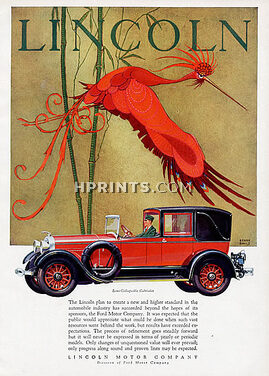 Lincoln (Cars) 1927 "Semi-Collapsible Cabriolet" Stark Davis
