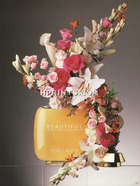 Estée Lauder (Perfumes) 1987 "Parfums en Fleurs" Beautiful, Photo Roger Turqueti