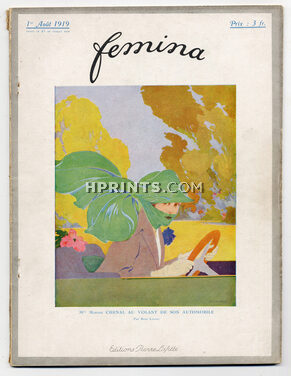 Femina 1919 Août, René Lelong, Gerda Wegener, 72 pages