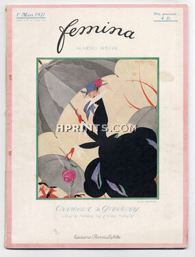 Femina 1921 Mars, Alexandre Rzewuski, Chapeaux de Printemps, 80 pages