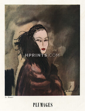 Le Monnier 1947 Feathers Hat, Pierre Louchel