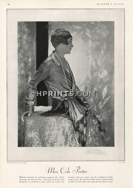 Louiseboulanger 1927 Linda Lee, Mrs Cole Porter, Evening Dress, Photo Demeyer
