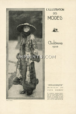 Paul Poiret 1920 "Héraldique", Chinese Embroidery Coat, Fur, Fox, Photo Delphi