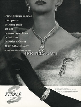Sterlé (Jewels) 1957 Set of Jewels, Photo Lucien Lorelle