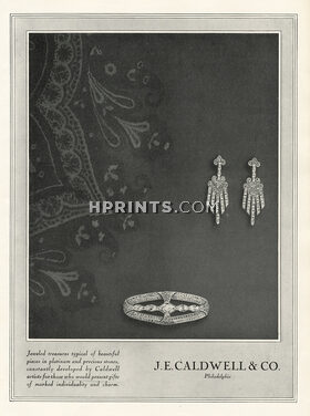 Caldwell & Company 1927 Brooch, Earrings