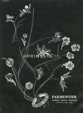 Jean Parmentier 1959 Bracelet, Clips Flower, F. Monpin