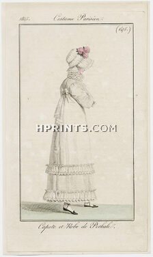 Le Journal des Dames et des Modes 1815 Costume Parisien N°1475