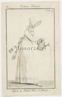 Le Journal des Dames et des Modes 1815 Costume Parisien N°1492 Horace Vernet