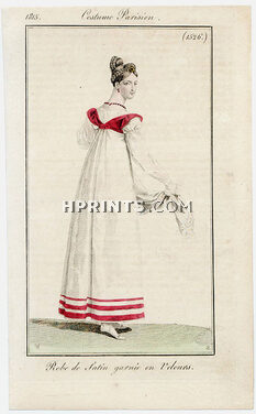 Le Journal des Dames et des Modes 1815 Costume Parisien N°1526 Horace Vernet