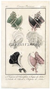 Le Journal des Dames et des Modes 1817 Costume Parisien N°1629
