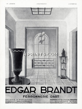 Edgar Brandt 1931 Art Deco Interior