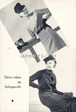 Schiaparelli 1937 Deux robes, Photo Anzon