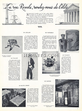 La Rue Royale 1938 Fontana, Creed, Lalique, Lachaume, Perrin
