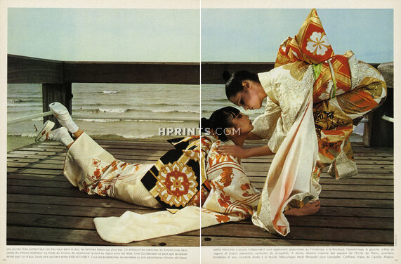 Kenichi Takizawa 1974 Kimonos, Photo Guy Bourdin