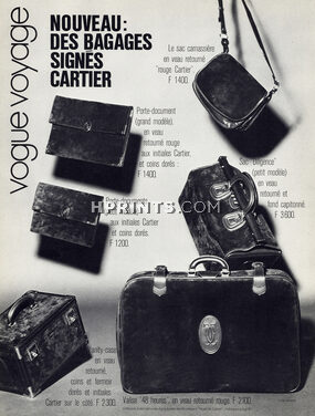 Bagages signés Cartier 1974