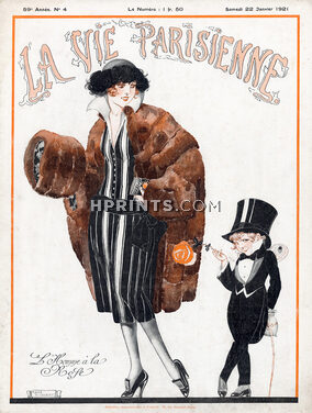 René Vincent 1921 "L'Homme à la Rose", Elegant Parisienne