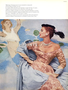 Balenciaga 1953 Van Cleef & Arpels Necklace, Peinture murale Marcel Vertès au Waldorf Astoria