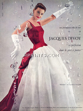 Jacques Divoy 1956 Evening Dress, Photo Sabine Weiss