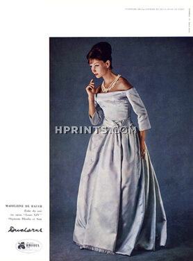Madeleine De Rauch 1959 Evening Dress, Ducharne, Photo Sabine Weiss