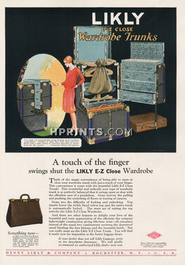 Henry Likly & Company (Baggage, Luggage) 1927 Wardrobe Trunks