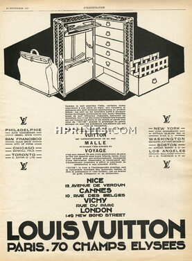 Louis Vuitton (Luggage) 1927 Handbag, Suitcase, Trunk
