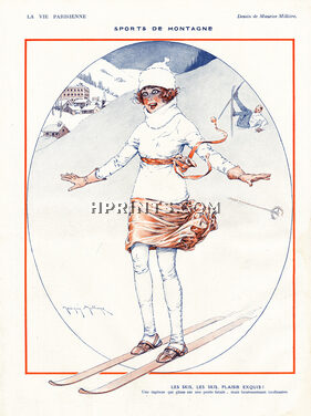 Maurice Millière 1921 Sports de Montagne, Skiing, Winter Sports