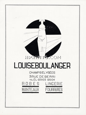 Louiseboulanger 1924 Label Design