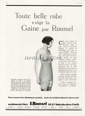 Roussel (Lingerie) 1930 Girdle