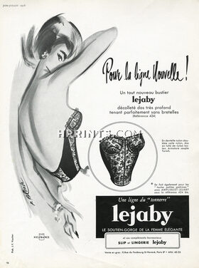 Lejaby 1958 Lace Brassiere, Bustier, Roger Blonde