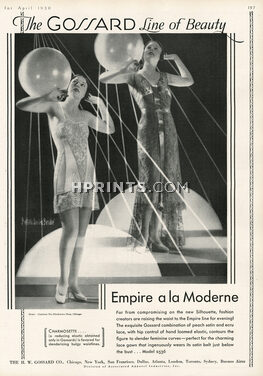 Gossard (Lingerie) 1930 Girdle, Lace Gown, Bertram Dorien Basabe photographer