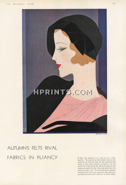 Maria Guy 1930 Reynaldo Luza, Inspiration béret from the American Sailor's cap