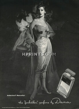 Dana (Perfumes) 1950 Tabu, Hostess Gown by Herbert Sondheim