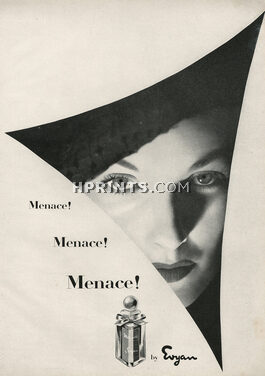 Evyan (Perfumes) 1948 "Menace"