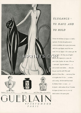 Guerlain 1931 Black Panther, "Shalimar, L'heure Bleue, Liu", Darcy