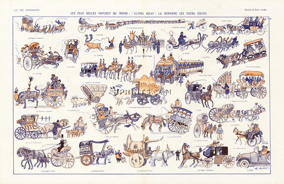 Avelot 1921 Cars through the Ages, Comic Strip
