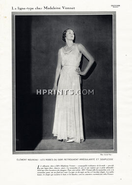 Madeleine Vionnet 1930 Evening Dress, Photo Lecram-Vigneau