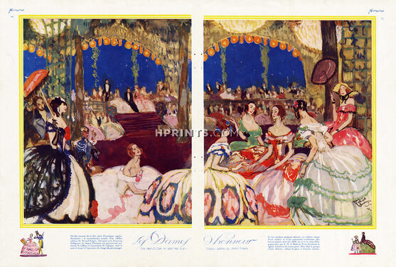 Les Dames d'Honneur, 1922 - Jean-Gabriel Domergue Bal Second Empire