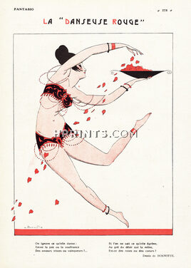 Leon Bonnotte 1922 Russian Dancer Music Hall, Cabaret