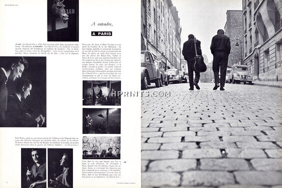 Robert Doisneau 1955 À entendre à Paris, Reportage, Musiciens, Rue de Paris