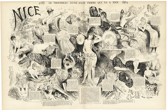 Le Trousseau d'une Jolie Femme qui va à Nice 1886