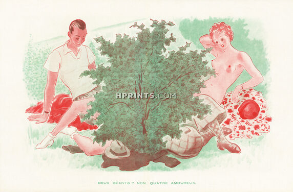 Armand Vallée 1935 Quatre Amoureux, Four lovers