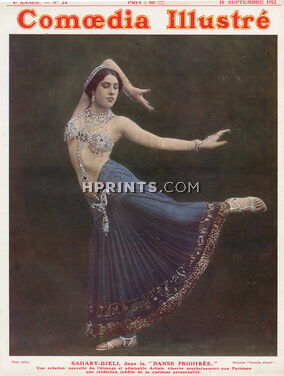 Sahary-Djeli 1912 "Danse Prohibée" Dancer, Music Hall Costume, Photo Talbot