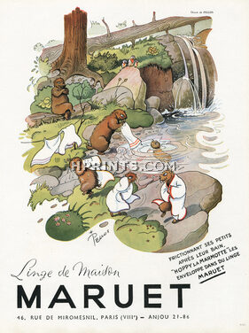 Maruet (Linen) 1948 Linge, Hoppy la Marmotte, Pellos