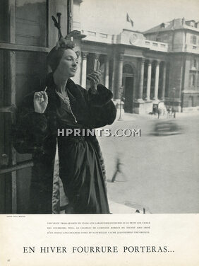 Weil 1949 Fur Coat, Photo Cecil Beaton