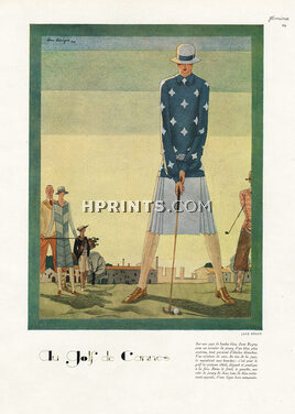 Jane Regny 1926 "Au Golf de Cannes" Léon Bénigni, Fashion Sport, Cannes Golf