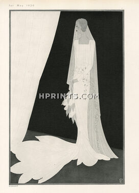 Callot Soeurs 1930 Wedding Dress, Veil silver embroidery, Reynaldo Luza