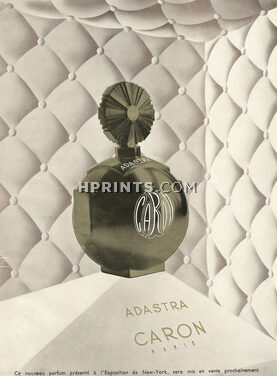 Caron (Perfumes) 1939 "Adastra" Présenté à l'exposition de New York