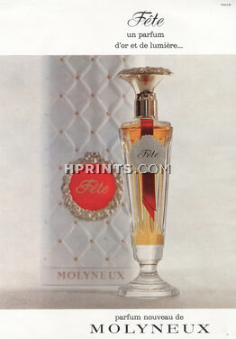 Molyneux (Perfumes) 1963 "Fête"