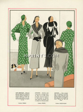 Chéruit, Worth, Maggy Rouff 1931 Dresses, Coats
